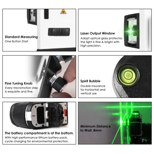 

UNI-T LM560 3D 12 Lines Green Laser Level Meter