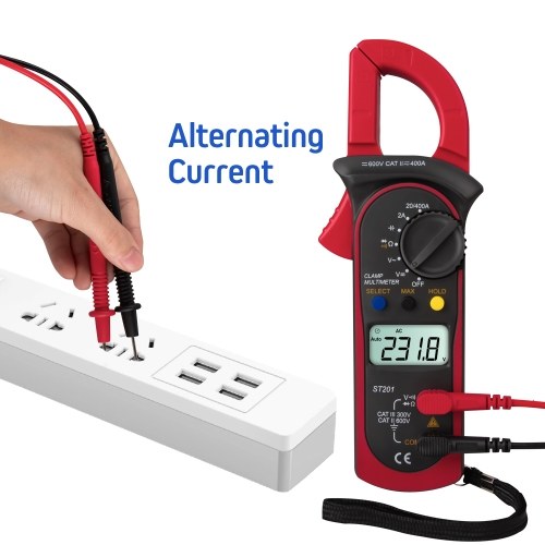 ANENG ST201 Digital Clamp Multimeter 4000 Counts Clamp Ammeters 