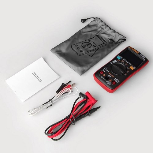 ANENG AN113D Digital Multimeter Electrical Meter 6000 Counts DC/AC Current Voltage Tester Meters True RMS Auto Ranging LCD Display Temperature Measurement 