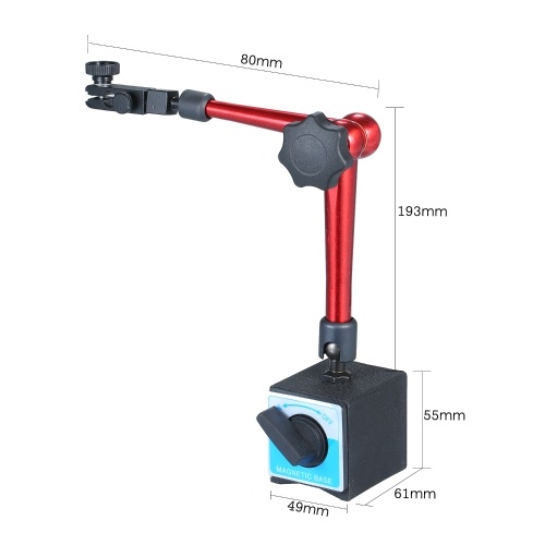 Base magnetica 350mm Bracci universali Heavy Duty Magnetico Base quadrante Calibro Base magnetica per quadrante digitale Indicatore calibro test con 154 lbs Pull