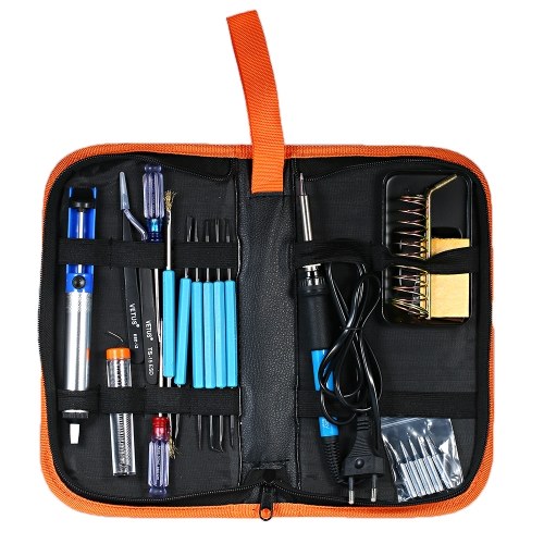 20Pcs Electronic Soldering Iron Kit with Adjustable Temperature Electronic Repair Tools