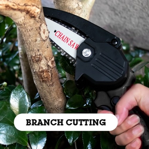 

HiLDA Portable Electric Pruning Saw Small Wood Spliting Chainsaw One-handed Woodworking Tool for Garden Orchard