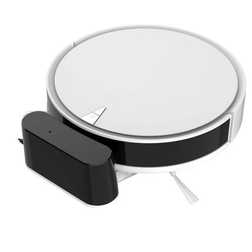 

Robot Vacuum Wi-Fi 1300Pa Robotic Sweep & Mop Cleaner Compatible with Google Assistant Alexa and Boundary Strips 80min Runtime Self-Charging Smart Sensor Protect Multiple Cleaning Modes