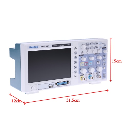 

Hantek MSO5202D Mixed Signal 200MHz 2CH 1Gsa/s 1M Digital Storage Oscilloscope 16CH Logic Analyzer