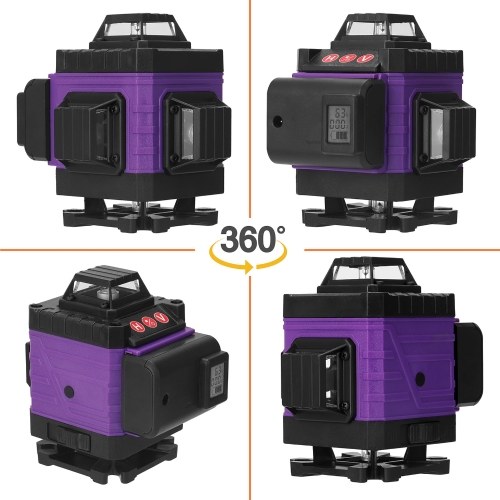 

Multifunctional 16 Lines Laser Level Tool Vertical Horizontal Lines with 3° Self-leveling Function