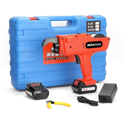 

KKmoon 12 V Automatic 8-34MM Rebar Tier Cordless Rechargeable Tying Binding Machine