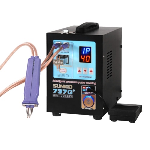 Spot Welder Battery Welding Equipment with Mobile Welding Pen Foot Pedal Controlled or Automatic Induction Intelligent Precision Pulse Welding Machine (737G+)