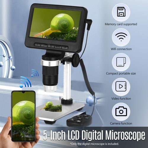 

KKmoon 5 Inch LCD Digital Microscope Wireless USB Microscope Camera