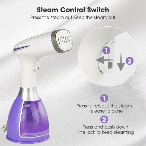 

KKmoon Handheld Garment Steamer 280mL Clothes Steam Iron 1500W