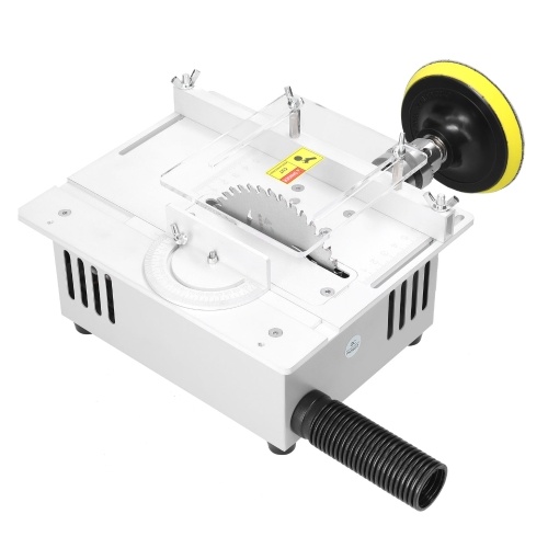 

T1 Mini Multifunctional Table Saw Electric Desktop Saws Small Household DIY Cutting Tool Woodworking Lathe Machine with 1.5-10mm Collet