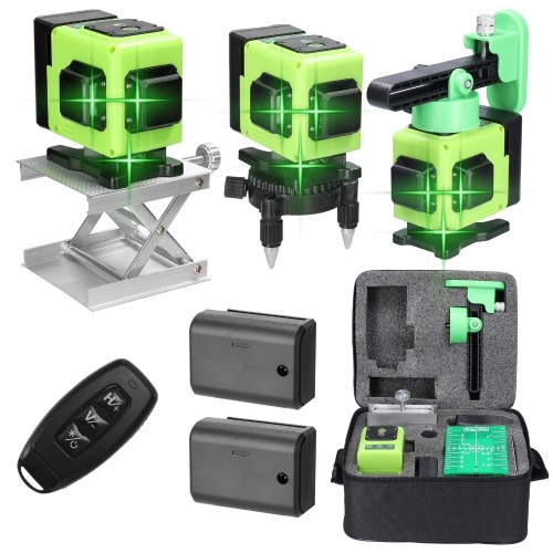

Mini Multifunctional 12 Lines Laser Level 3° Self-leveling Machine USB Rechargeable Lithium Battery Leveling Tool with Vertical Horizontal Lines