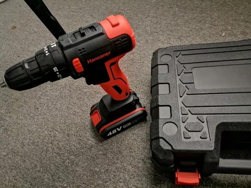 

Hancaner Cordless Screwdriver Electric Screwdriver Two-Speed Brushless Impact Drill with LED Light 25 + 1 Torque Flexible Shaft 3/8 Inch Chuck 50Nm Power Screwdriver for Furniture Assembly Home DIY Project