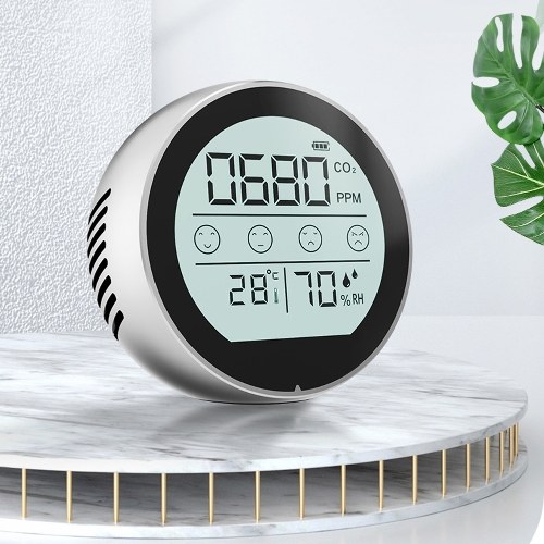 

NDIR CO2 Carbon Dioxide Meter Humidity Temperature Multipurpose Detection Tool Intelligent Home Desktop Indoor Outdoor High Precisions Air Quality Monitor