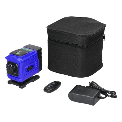 

Multifunctional 12 Lines Green Light Laser Level 3° Self-leveling Machine Rechargeable Lithium Battery Leveling Tool Omnidirectional Ground Wall Sticker