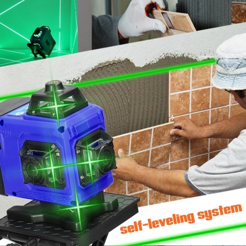 

Multifunctional 16 Lines Laser Level 3° Self-leveling Function Leveling Tool Omnidirectional Ground Wall Sticker Home Improvement Tools Set