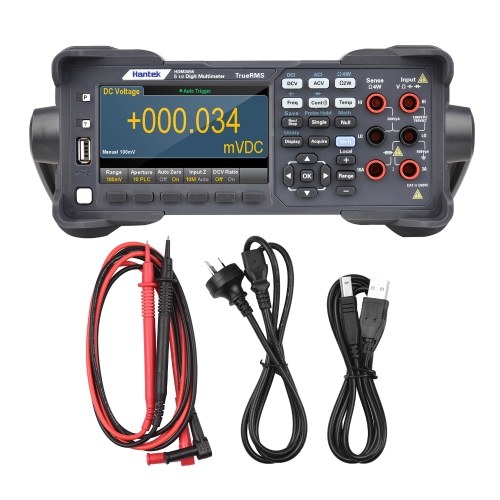 Hantek HDM3055 Digital Desktop Multimeter High-precision 5 1/2 Multimeter with 4.3`` LCD Display 30 kS/s Data Acquisition True RMS Temperature Tester 