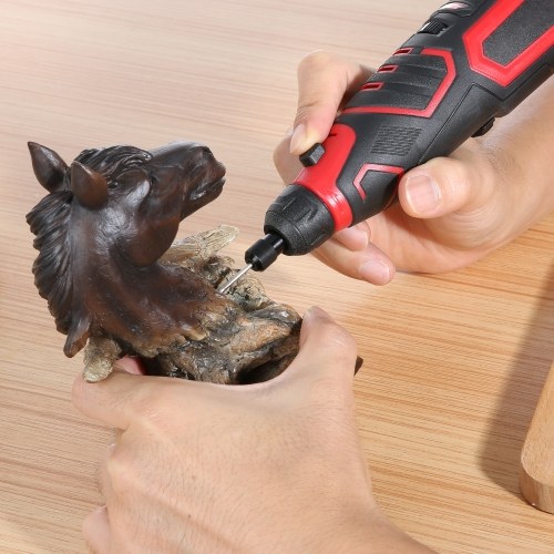 

Rotary Tool 12V Cordless Multi Tool with 6 Variable Speed 5000-25000RPM 2.0Ah Battery Electric Grinder 74 Accessories for Cutting Sanding Carving Drilling Engraving Cleaning Sharpening DIY Projects