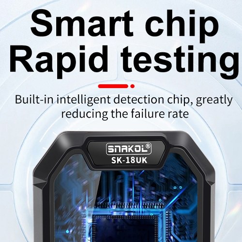 Intelligent Socket Tester Handheld Voltage Tester RCD Leakage Detection Tool LCD Display with Voice Broadcast Automatic Shutdown Function for Home Office and Industrial Use 