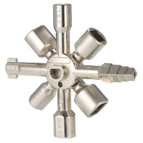 

Universal Control Cabinet Key Marine Tools Key Torque Wrenches Cross Key with Double Head Bit