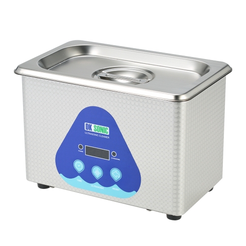 0.8L Stainless Steel Household Digital Ultrasonic Cleaner Tank Jewelry Watches Circuit Board Cleaning Sterilizing Machine AC100-120V