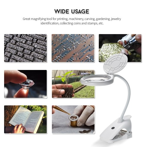 

Clip-on 2.3X/6X Magnifier Magnifying Lens