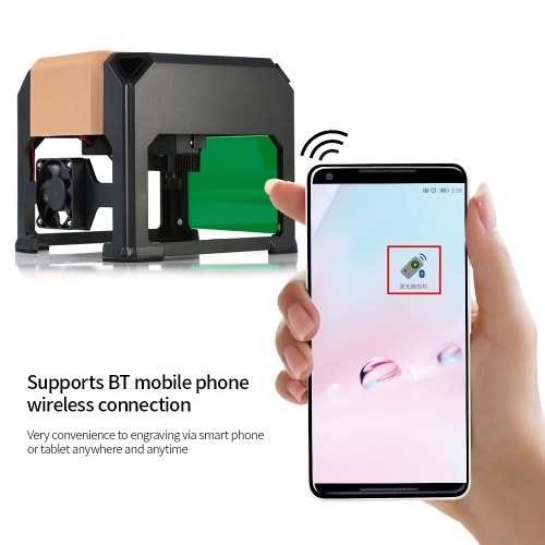 

KKmoon K5 Mini BT Laser Engraving Machine Desktop Carving Machine for iOS and Android System for Smart Phone