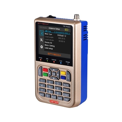

Freesat 1080P GT Media V8 Finder Meter DVB-S2 Digital Satellite Finder