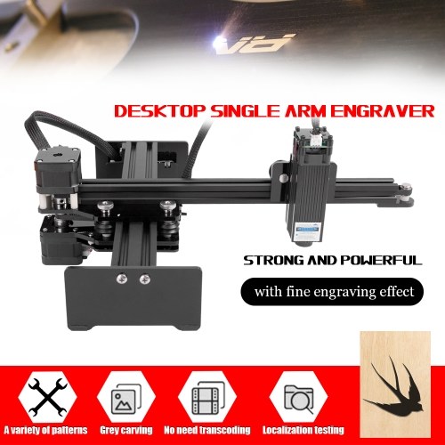

Desktop Single Arm Engraver Portable DIY Engraving Carving Machine Mini Carver