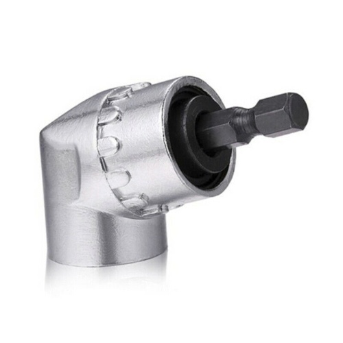 

105° Right Angle Drill Attachment Adapter Electric Power 1/4" Flexible Shaft New