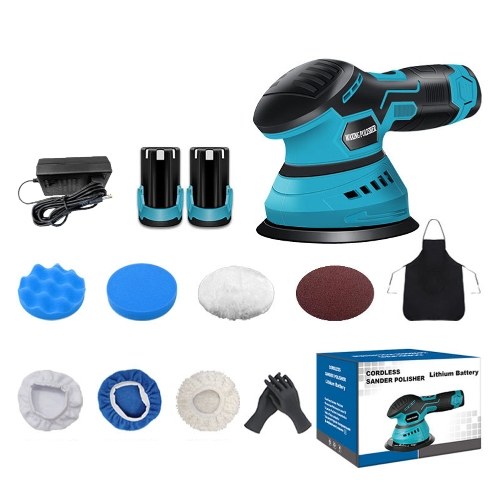 

Cordless Car Polisher Electric Auto Polishing Machine Multifunctional Home Cleaning Metal Waxing Wood Sanding Rust Removal Machine