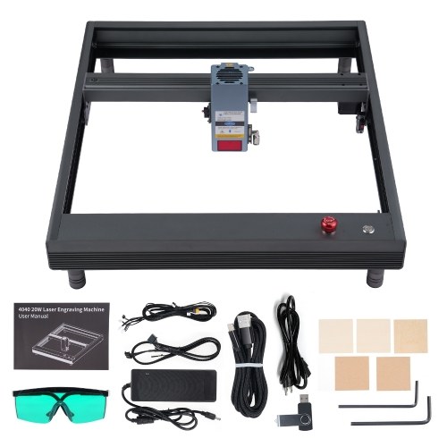 

20W Laser Engraver Desktop Laser Cutter and Engraver Machine DIY Laser Engraving Machine for White Paper Wood Cardboard Plastic Leather PCB Board