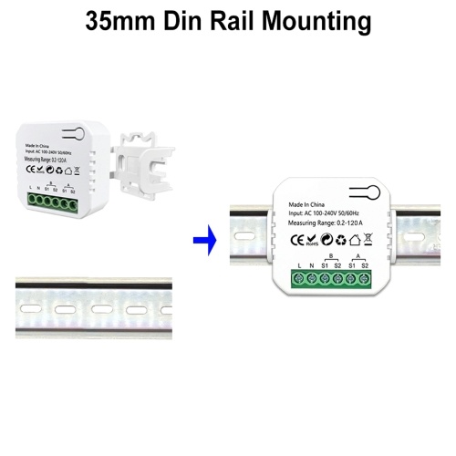 Tuya WiFi Energy Switch Multifunction Power Voltage Current Meter Mobilephone APP Real-time Power Statistics Daily Monthly Total Power Consumption Querying with Power Setting Function 