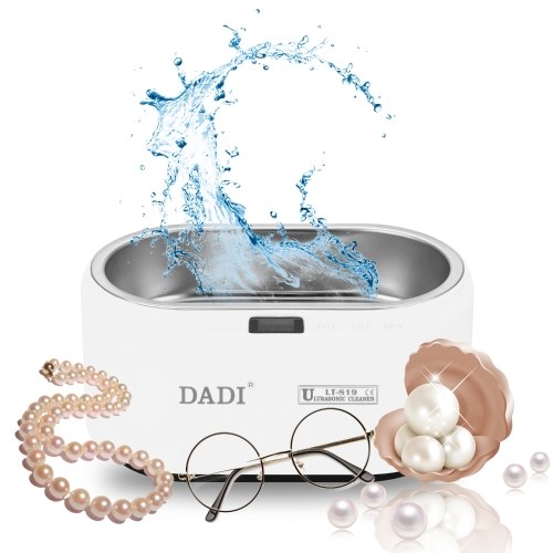 

DADI Mini Touching Button LED Display Intelligent Supersonic Wave Cleaner Household Glasses Jewelry Watches Cleaning Machine