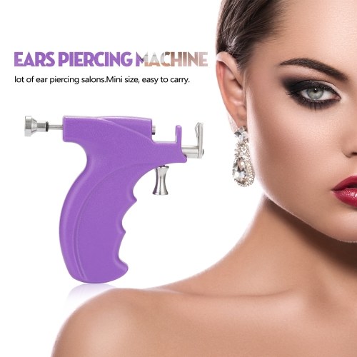 

Stainless Steel Ears Piercing Tool Kit Professional Painless Ear Nose Piercing Machine with Ears Studs Tools