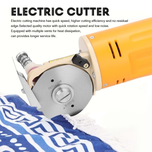 WD-2 Handheld Portable Minishear 70mm Round Blade Electric Cloth Cutter Fabric Cutting Machine 