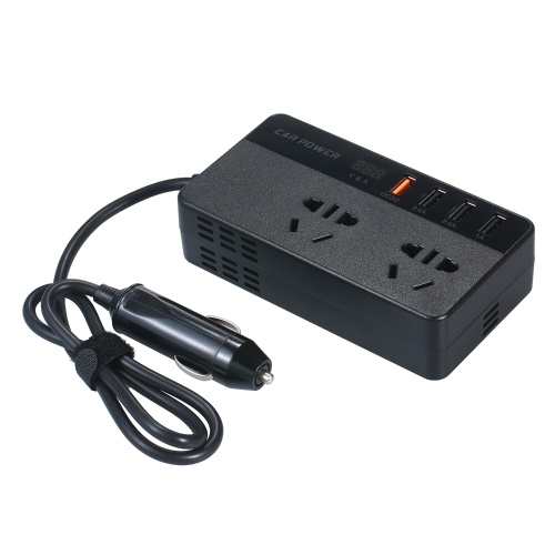 Portable Power Inverter DC 12V to AC 220V Car Inverter Converter Transformer 150W