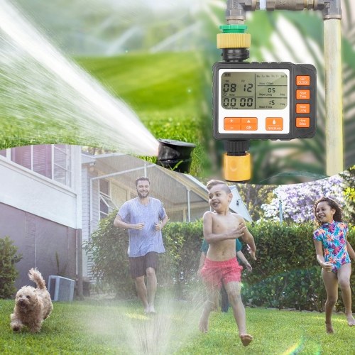 Programmable Outdoor Watering Timer Single Outlet Automatic On Off Irrigation System