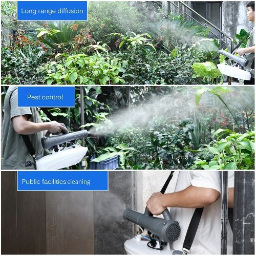 

Electric ULV Fogger Portable Ultra-Low Volume Atomizer Sprayer Fine Mist Blower Humidifier Pesticide Nebulizer 5L