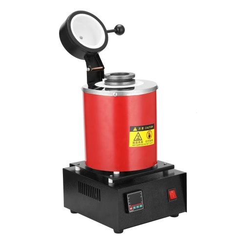 

1kg 1400W Portable Graphite Crucible Furnace High Temperature Small Metal Melting Tool
