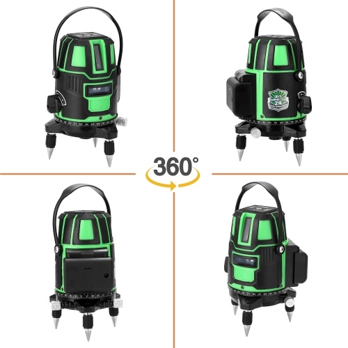 

Multifunction 2° Automatic Self-leveling 2 Lines Laser Level Measurement Tool with Vertical Horitical Oblique Straight Line