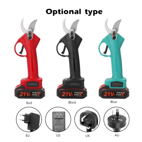 

21V Cordless Electric Pruner Pruning Shear Efficient Fruit Tree Bonsai Pruning Branches Cutter Landscaping Tool
