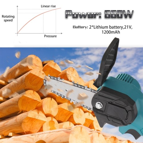 

Portable Electric Pruning Saw Rechargeable Small Electric Saws 21V Lithium Battery(Two)