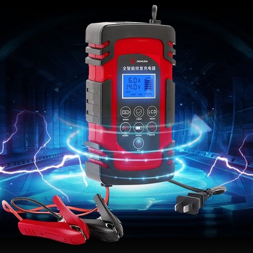 

12/24V Automatic Pulse Repairing 3-Stage Battery Charge Device for 4AH-100AH Lead-acid Batteries