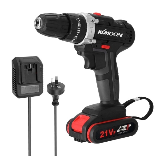 

21V Household Multifuctional Electric Drill Mini Screwdriver Rotation Ways Speeds Torques Adjustable with Battery