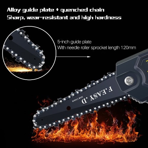 

24V Two Battery Mini Portable Brush Electric Chainsaw Rechargeable Pruning Chainsaw Logging Electric Chainsaw Home Garden Ochard
