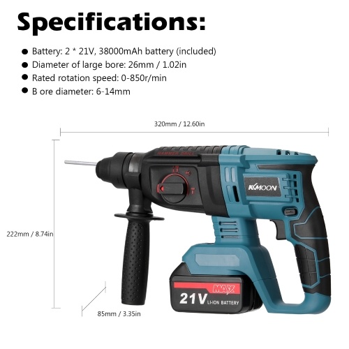 Multifunctional Rotary Hammer Electric Demolition Hammer Impact Drill Punch Power Tools