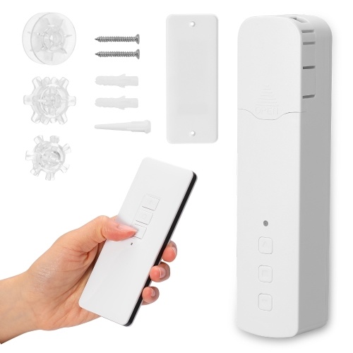 

Tuya ZigBee M515EGZT Intelligent Pull Bead Curtain Motor Remote Control Intelligent Home Household Life Hotel Electric Curtain Motors Mobile APP Control Voice Control Quiet Compatible with Alexa Google Home Need Connect G-ateway