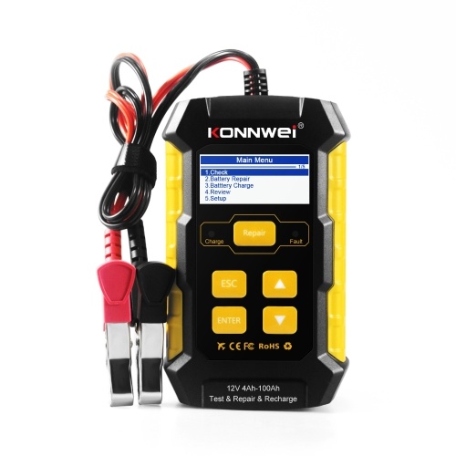 KW510 Autobatterietester Multifunktionale Impulsreparatur Autobatterieladegeräte Autowartungstool Kfz-Diagnosegerät