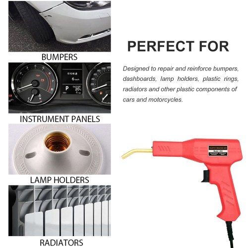 

50W Hot Stapler Plastic Welding Machine Car Bumper Repair Kit Welding Torch Automobile Repairing Machine Welder Gun 220V AU Plug Red