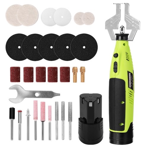 Two Battery Handheld Portable Chains Grinding Machine Grinder ChainSaw Grinding Tool Electric Grinding Tools with Lithium Battery Quick Efficient Practical Tools